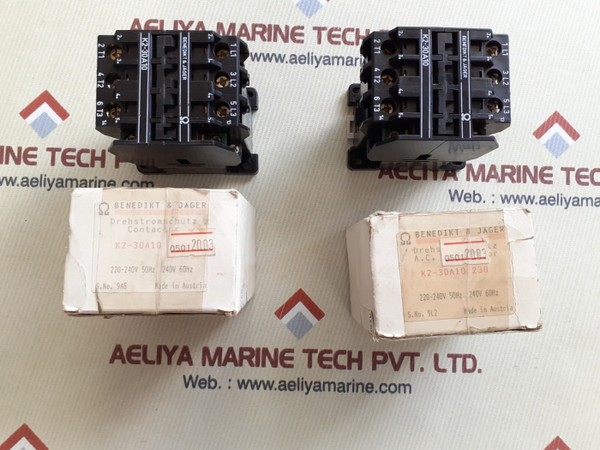 Benedikt & Jager K2-30A10 Contactor - Three-Phase Protection