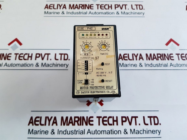 D3E-p42 Motor Protective Relay Daiyun Electronics Co., Ltd.