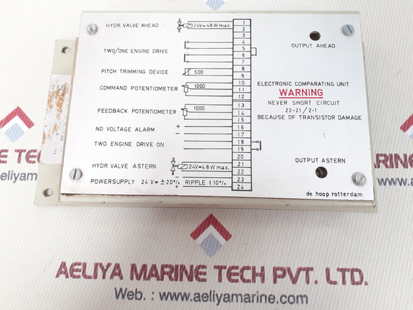 De Hoop 775.53.25.11 Electronic Comparating Unit