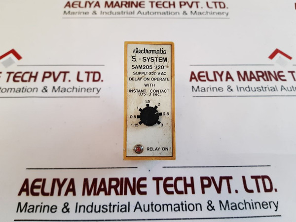 Electromatic Sam205 220 Timer Relay 0,15-3 Sec