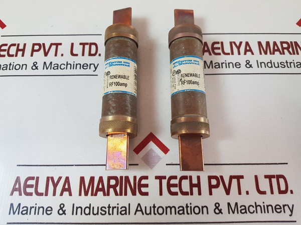 Set Of 6X Ferraz Shawmut Rf100Amp Renewable Time Delay Fuse