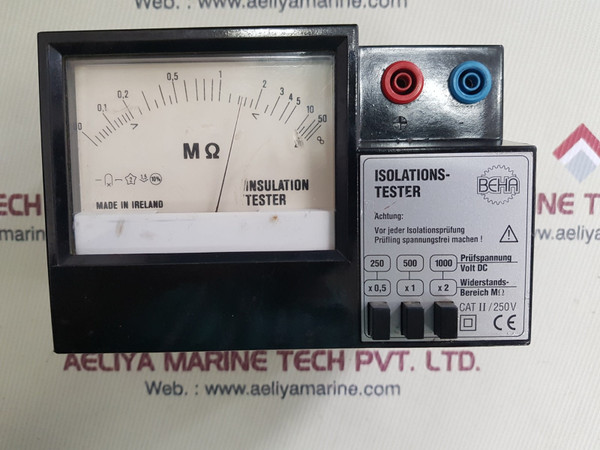 Beha insulation tester cat ii/250v