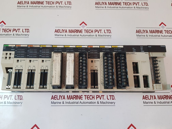 Omron C200Hx Cpu44-z,Pd024,Lk201,Id215,Od215,Oc225 Programmable Controller Rack