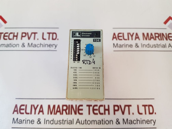 Tde Type Lovato Time Relay With Adjustable Delay On Release Ersce Rtd 4 Electronic Division