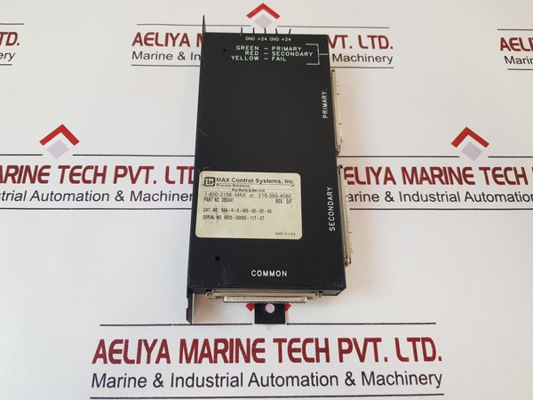 Max Control Systems 080441 Rev. D/F
