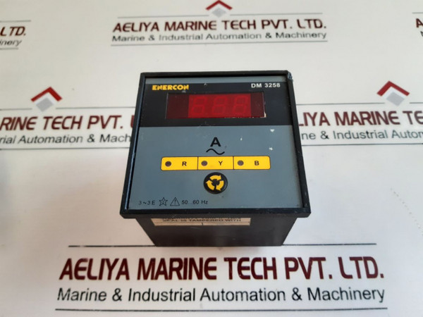 Enercon Dm 3258 Digital Panel Meter Ct 600/5A