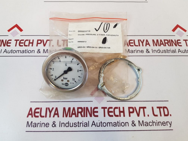 A6680012 Pressure Gauge Tecsis Cl. 1.6 0-10 Bar