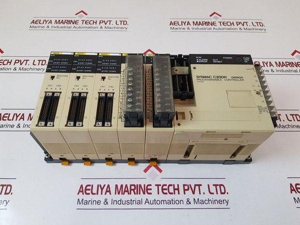 Omron Sysmac C200H-cpu03,Id215,Od215,Oa222,Id212 Module Rack