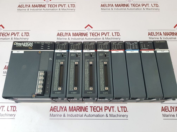 Koyo Direct Logic 405Rs D4-rsdc,D4–32Nd3-1,D4-32Td2,D4-16Td2 Module Rack