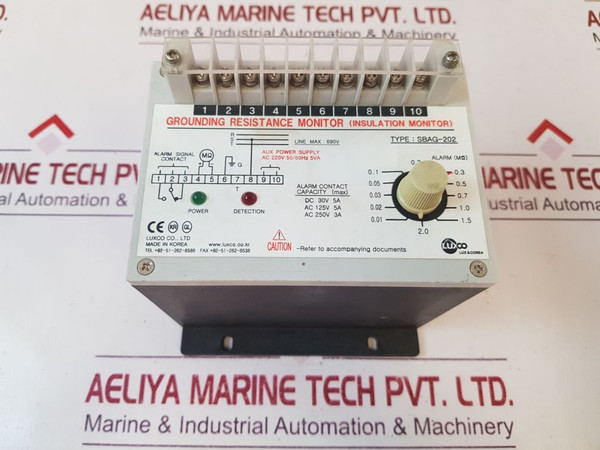 Luxco Sbag-202 Grounding Resistance Monitor (Insulation Monitor) Ac 220V 50/60Hz