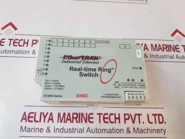 Sixnet Et-9Rs-1-e 1 Ethertrak Industrial Ethernet Real-time Switch Et-9Rs