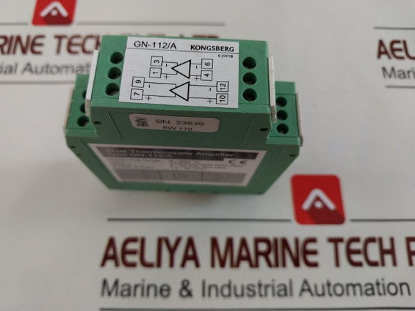 Gn-112/A Dual Thermocouple Amplifier Kongsberg Phoenix Contact