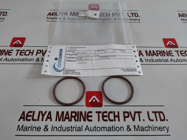 Lot Of 8X Clyde Union Ph52843 O-ring 0299642