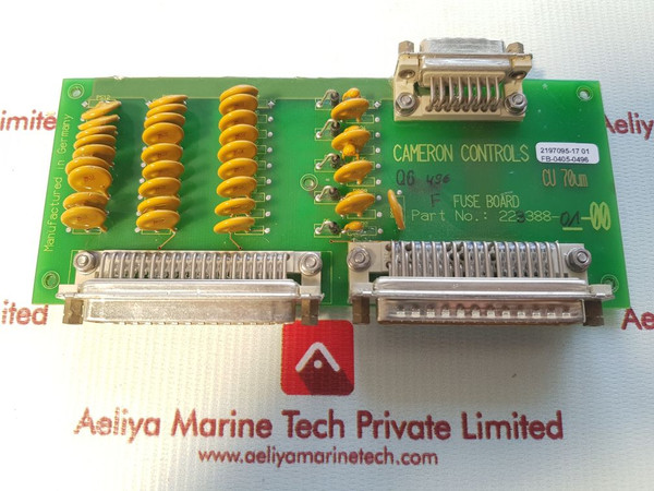 Cameron Controls 223388-0/00 Fuse Board Fb-0405-0496