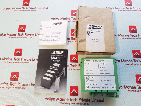 Phoenix Contact Mcr-c-u/1-4-a Isolated Signal Converter 4-20Ma