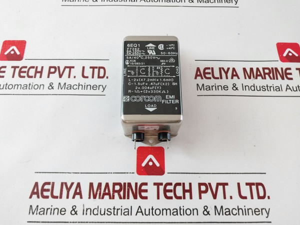 Corcom 6Eq1 Emi Filter 6A, 120V~ 5A, 250V~