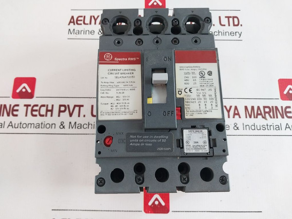 General Electric Sela36At0030 Current Limiting Circuit Breaker 30Amp