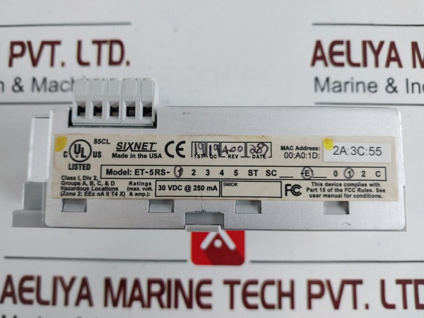 Sixnet Et-5Rs-1-e1 Industrial Ethernet Real-time Ring Switch