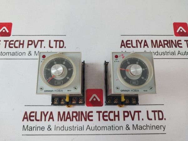 Omron H3Ba-8H Timer Relay Module With Base 24 Vdc 0-1.0 Sec 5A 250Vac