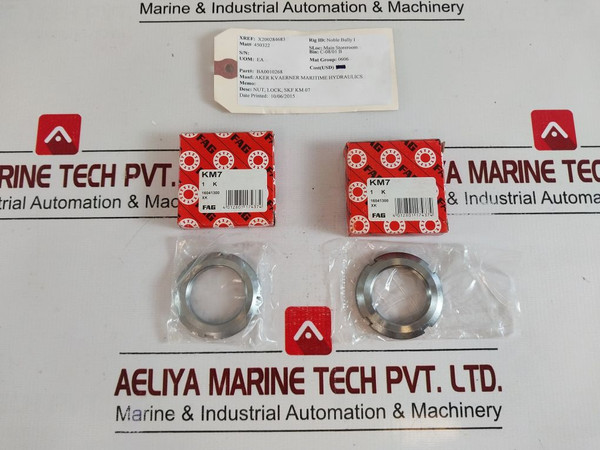 Lot Of 5X Fag Km7 Lock Nut