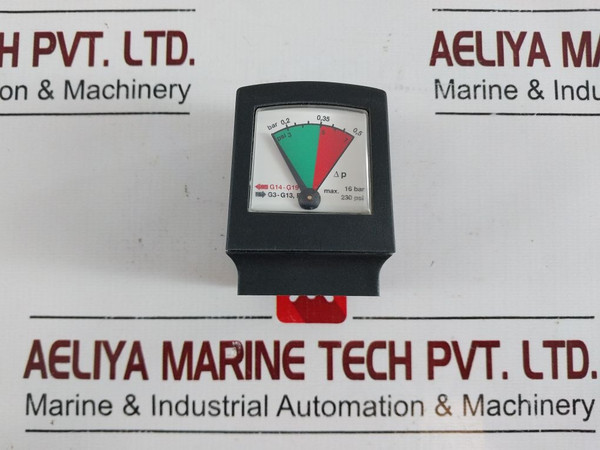 Zander Zd90G Differential Pressure Gauge 230 Psi