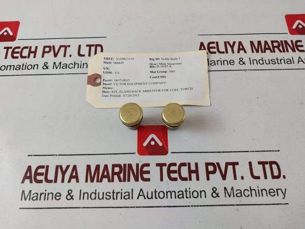 Vec 0657-0035 Flash Back Arrestor