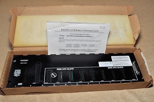 Ge-fanuc Ic693Chs391M Cpu Module 10 Slot Plc Base Emi Enhanced