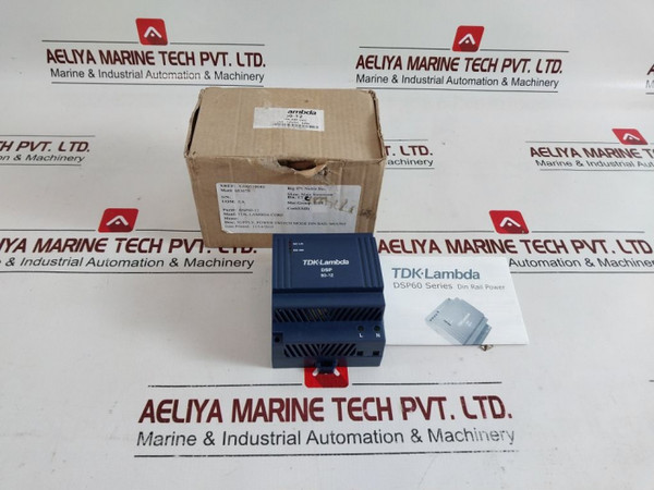 Tdk-lambda Dsp60-12 Din Rail Power Supply 100-240Vac