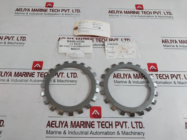 Lot Of 2X Aker Kvaerner Mb22 Metric Lock Washer Ba0010226 X200812694