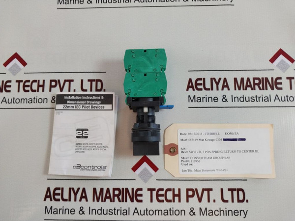 C3 Controls Wno 3 Position Pushbutton Switch