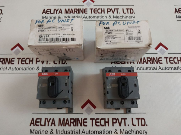 Abb Ot63F3 Disconnector/Load Break Switch 1Sca105332R1001
