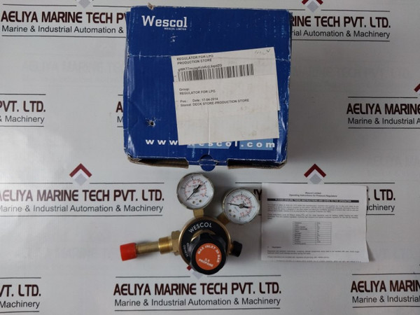 Wescol 0101-140 Single Stage Regulator Ss P 3.5 2G Se