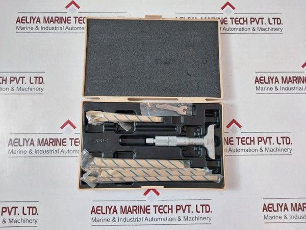 Mitutoyo 129-112 Interchangeable Rod Depth Micrometer Set