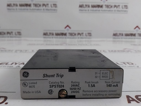 General Electric Spst024 Shunt Trip Module