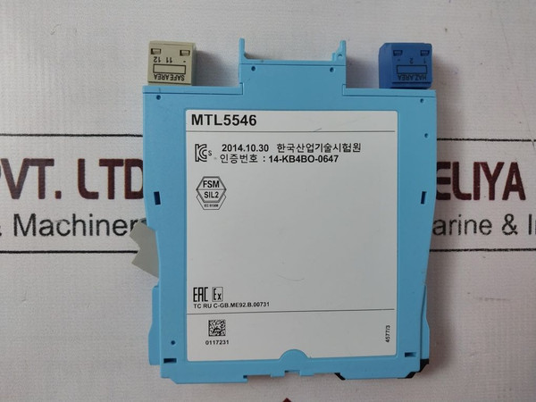Mtl5546 Isolating Driver Eaton Electric Ltd Crouse-hinds Series Used