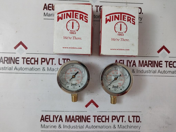 Winters Pfq806 Pressure Gauge 0-200 Psi