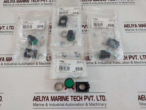 Lot Of 19X Pprn2 Green Flush Button