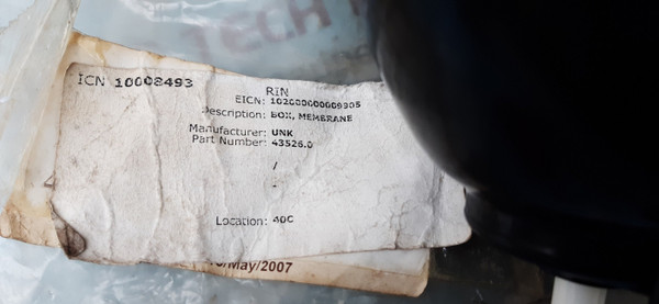 43526.0 membrane box manufacturer part no EICN 102000000009905