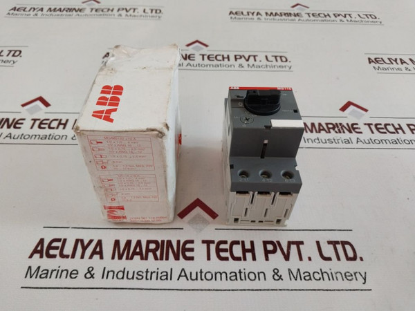 Abb Ms116-6.3 Manual Motor Starter 4.0-6.3A Ac-3 1Sam250000R1009 50/60 Hz