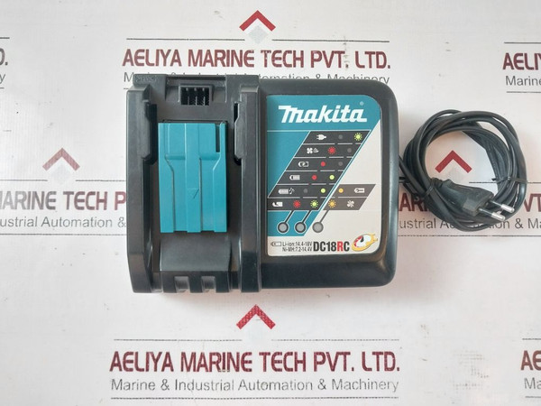 Makita Dc18Rc Lithium‑Ion Rapid Battery Charger