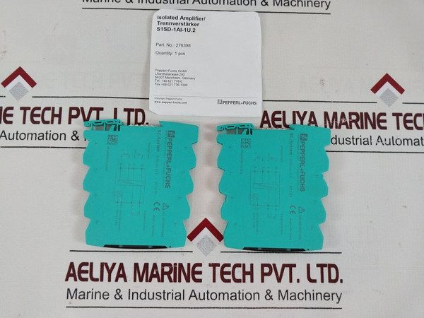 Pepperl+Fuchs S1Sd-1Ai-1U.2 Isolating Amplifier Dc 24V 0.8W