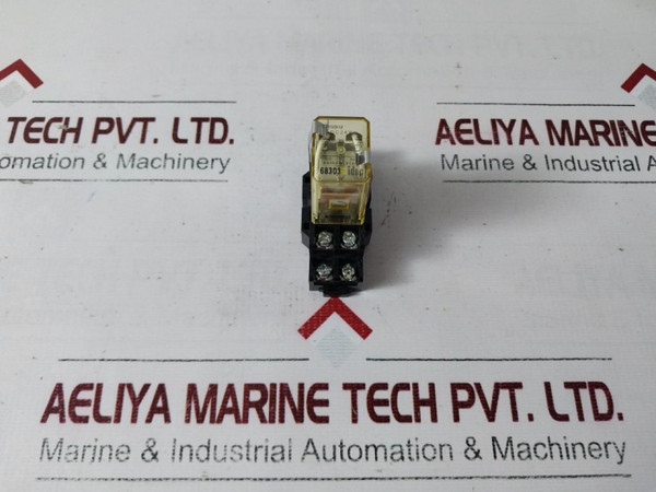 Idec Rh2B-u Relay With Sh2B-05B Socket Dc 24V 10A 240Vac/10A 30Vdc