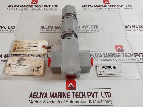 Gilmore 25168-2-3300 Pressure Relief Valve 25168-2 Rev.F