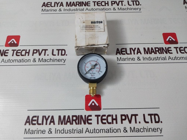 Unitor 550194 Safety Gauge 0-230 0-230 Lbf/In2 0-16 Bar