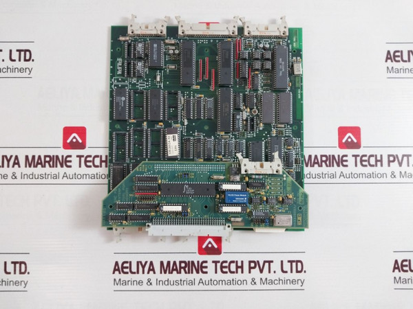 Norcontrol Nn-791 I/O Processor Card With Na1105.1 Dual Port Memory Card