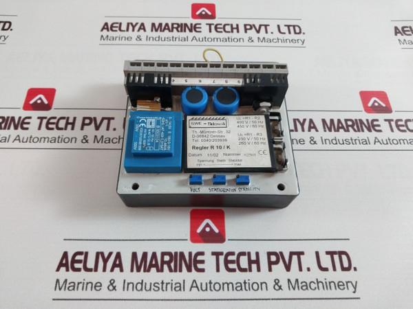 Automatic Voltage Regulator Gwe-elektronik Block Trafo Used