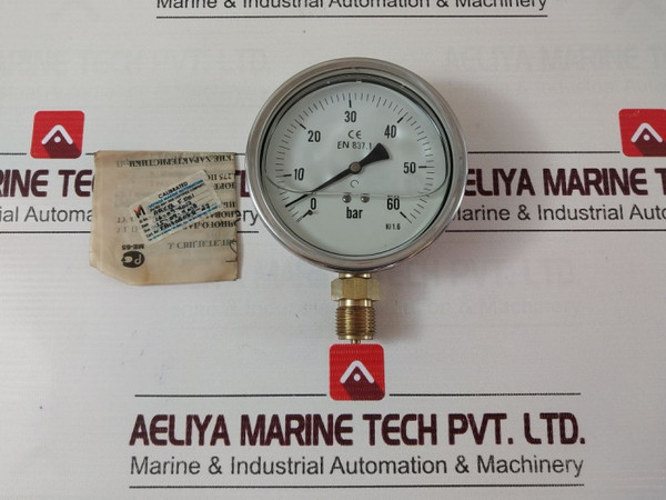 Pressure Gauge En 837.1 0-60 Bar New