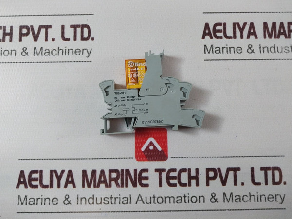 Finder 40.51 Relay With Wago 788-101 Relay Socket 10A 250V~ 120V~ 50-60Hz