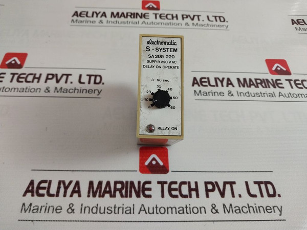 Electromatic Sa 205 220 Delay On Operate Relay 220V Ac
