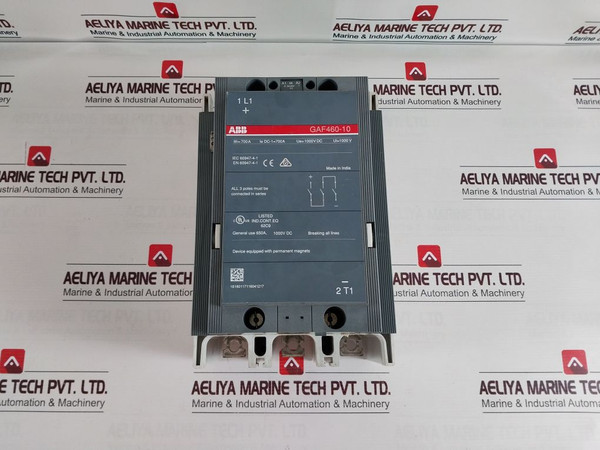 Abb Gaf460-10 Dc Contactor 24–60 V Dc 700A
